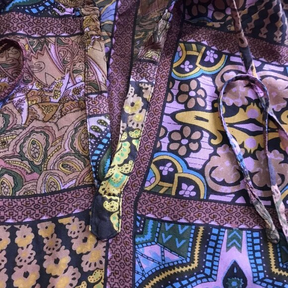 BOHO Earthbound Trading Pullover/Tunic Hoodie Kangaroo Pouch Large - Picture 6 of 9